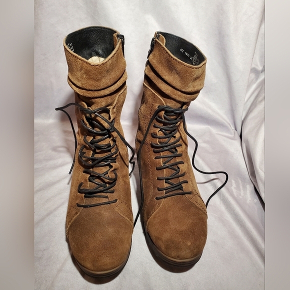 Wolky lace up suede boot dhofar size 38/7 - Picture 2 of 9